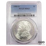 1880-O Morgan Silver Dollar PCGS MS63