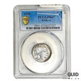 1936 Buffalo Nickel PCGS PR67 Brilliant