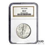 1941-D Walking Liberty Half Dollar NGC MS67