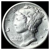 1924-D Silver Mercury Dime NEARLY  UNCIRCULATED