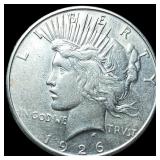 1926-S Silver Peace Dollar CHOICE AU
