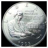 1993 Bill of Rights Silver Half Dollar GEM BU
