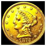 1873 Liberty Head Gold $2.50 Quarter Eagle CLOSELY