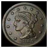 1855 Braided Hair Large Cent UNCIRCULATED