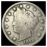 1912-S Liberty Head Nickel LIGHTLY CIRCULATED