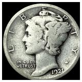 1921 Silver Mercury Dime LIGHTLY CIRCULATED