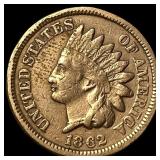 1862 Copper-Nickel Indian Head Cent LIGHTLY CIRCUL