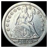 1853 Arrows Seated Liberty Dime CLOSELY  UNCIRCUL