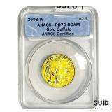 2008-W 1/2oz Gold Buffalo $25 ANACS PR70