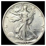 1933-S Silver Walking Liberty Half Dollar  CLOSEL