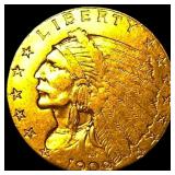 1909 Indian Head Gold $2.50 Quarter Eagle CLOSELY