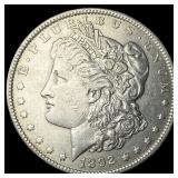 1892 Silver Morgan Dollar CLOSELY  UNCIRCULATED