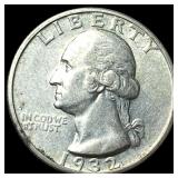 1932-D Silver Washington Quarter CLOSELY UNCIRCULA