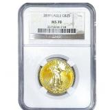 2009 1/2oz Gold Eagle $25 NGC MS70