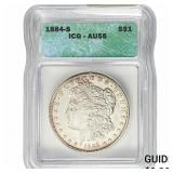 1884-S Morgan Silver Dollar ICG AU55