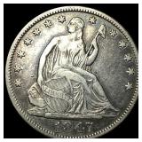 1847 Seated Liberty Half Dollar ABOUT UNCIRCULATED