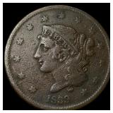 1839 Braided Hair Large Cent LIGHTLY  CIRCULATED