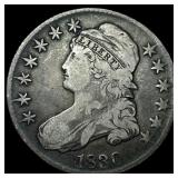1830 Capped Bust Half Dollar LIGHTLY CIRCULATED