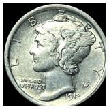 1918-S Silver Mercury Dime CLOSELY UNCIRCULATED