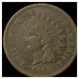 1868 Indian Head Cent LIGHTLY CIRCULATED