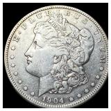 1904-S Silver Morgan Dollar NEARLY  UNCIRCULATED