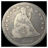 1877-CC Silver Seated Liberty Quarter NICELY  CIR
