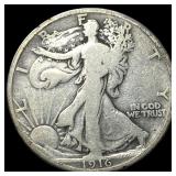 1916 Walking Liberty Half Dollar LIGHTLY  CIRCULA