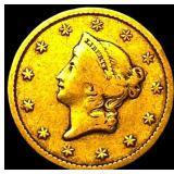 1850 $1 Gold Dollar Type 1 NEARLY UNCIRCULATED
