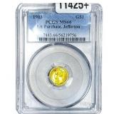 1903 Rare Gold Dollar PCGS MS66