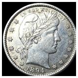 1894-S Silver Barber Quarter UNCIRCULATED