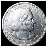 1893 Silver Columbian Half Dollar NEARLY  UNCIRCU