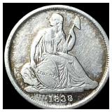1838-O Silver Seated Liberty Dime LIGHTLY CIRCULAT
