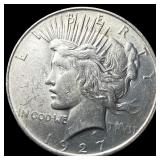 1927-D Silver Peace Dollar CHOICE AU