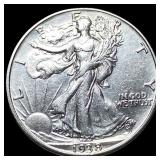 1938-D Silver Walking Liberty Half Dollar  CLOSEL