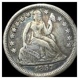 1857 Seated Liberty Dime NEARLY UNCIRCULATED