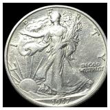 1917-D Walking Liberty Half Dollar NEARLY  UNCIRC