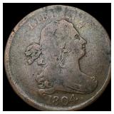 1804 Draped Bust Half Cent LIGHTLY CIRCULATED