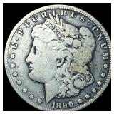 1890-CC Silver Morgan Dollar LIGHTLY CIRCULATED