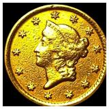 1853-O Gold $1 Liberty Head CLOSELY UNCIRCULATED