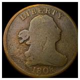 1808 Draped Bust Half Cent NICELY CIRCULATED
