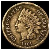 1861 Indian Head Cent LIGHTLY CIRCULATED