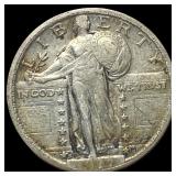 1917-S Type 2 Silver Standing Liberty Quarter  LI