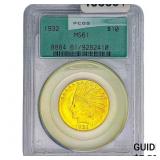 1932 $10 Gold Eagle PCGS MS61