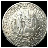 1936 Silver Rhode Island Half Dollar CHOICE BU