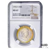 1952-S Franklin Half Dollar NGC MS67