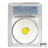 1853 Rare Gold Dollar PCGS MS61