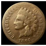1864 Bronze Indian Head Cent NICELY CIRCULATED