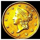 1851 Gold $1 Type 1 CHOICE AU