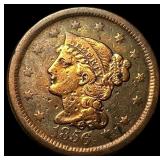 1856 Braided Hair Large Cent HIGH GRADE