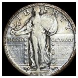 1917-D Type 2 Silver Standing Liberty Quarter  LI